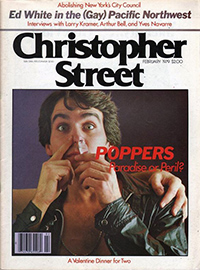 a cover of christopher street magazine