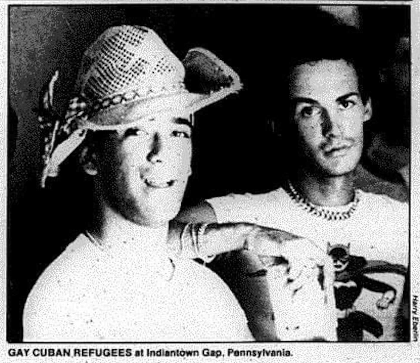 Cuban refugees at Indiantown Gap